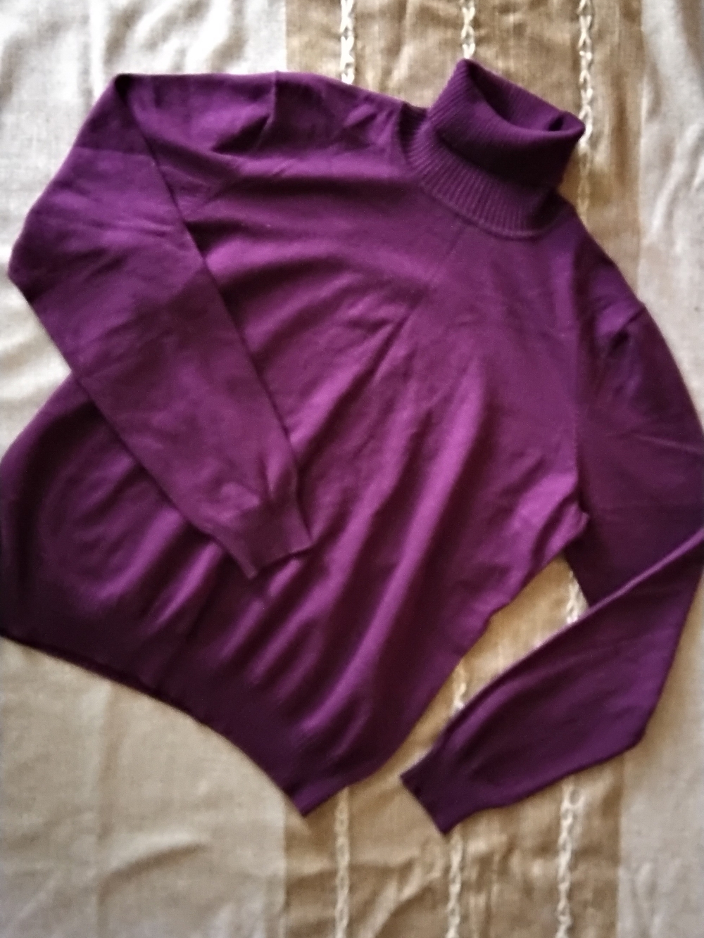 Chadwicks Plum Turtleneck Sweater